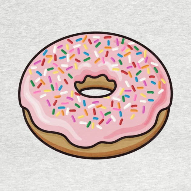 Glazed Doughnut with Sprinkles Illustration by AlmightyClaire